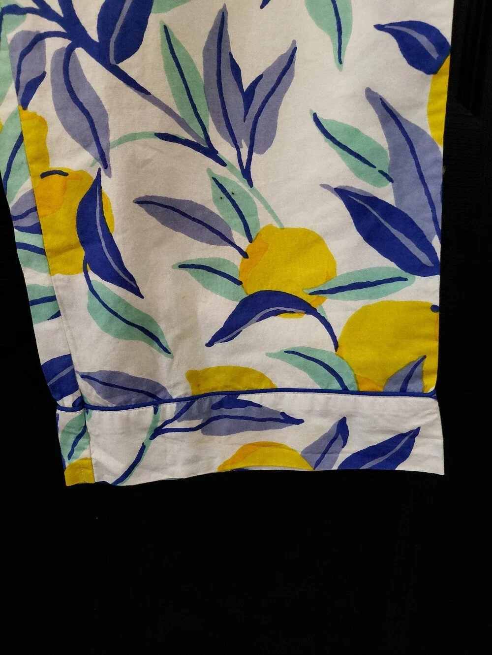 Printfresh Sz. M Lemon Zest 100% Organic Cotton Long PJ Set